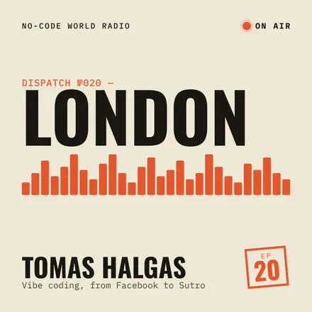 Cover of episode 20: In London, Tomas Halgas shares his expertise in the new field of "Vibe Coding"