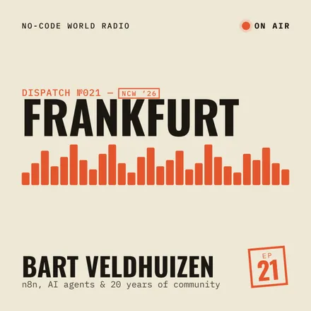 Cover of episode 21: In Frankfurt, Bart Veldhuizen explains why giving your bank account to an AI agent is still a terrible idea